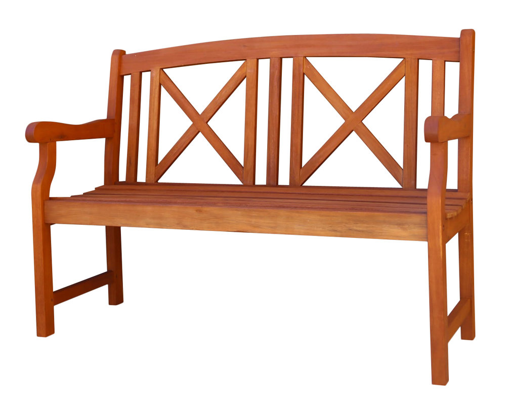 Vifah Contemporary Outdoor Wood Garden Bench & Reviews Wayfair